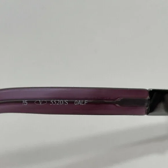 Valentino V5520/s 0ALF Eyeglasses Frames Purple Oval Bedazzled Rhinestones 110 - Picture 8 of 8